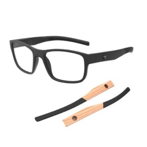 Óculos de Grau Troca Haste Polytech 0513 Matte Black + H Wood - HB